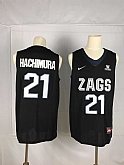 Gonzaga Bulldogs 21 Rui Hachimura Black College Basketball Jersey,baseball caps,new era cap wholesale,wholesale hats
